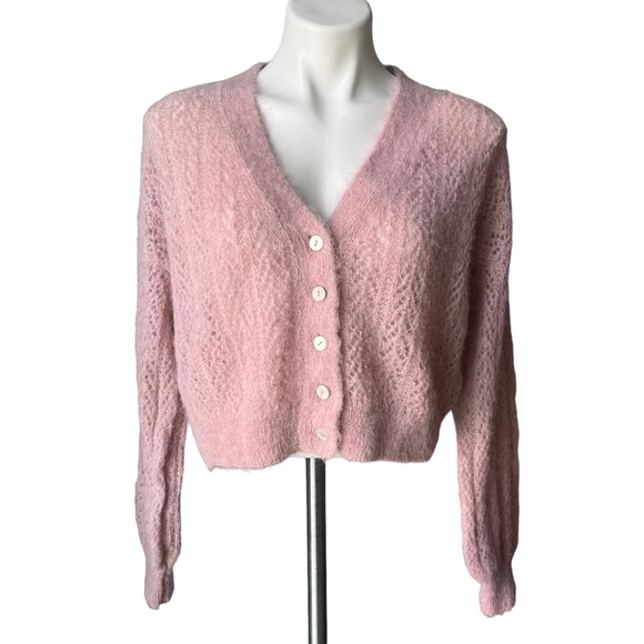 NWOT, Free People Amelia Alpaca Blend Cardigan, Sz S - Picture 4 of 13
